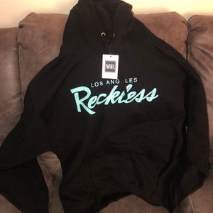 Young & Reckless Hoodie Size:XL Color:Black/Teal